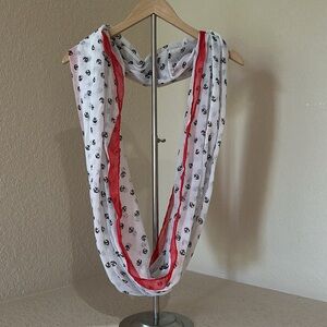 Nautical Anchor Print Infinity Scarf